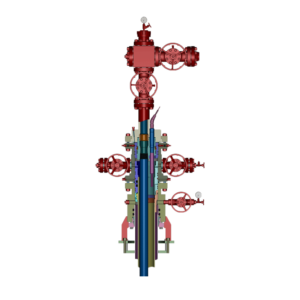Елка фонтанная с моноблочным корпусом и полной заводской сборкой для НКТ